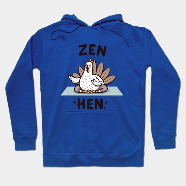 Zen Hen Hoodie by sharukhdesign